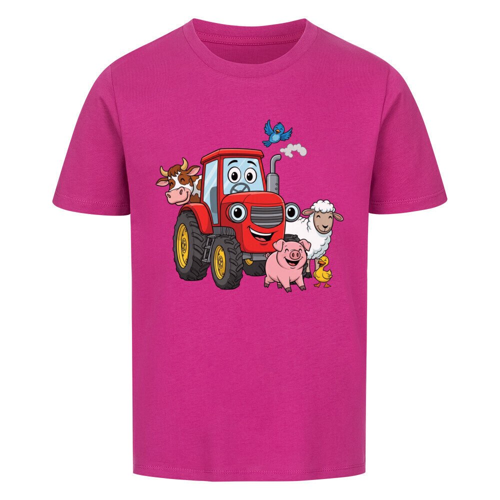 Kinder T-Shirt mit Traktor und Bauernhoftiere Motiv online bestellen kaufen