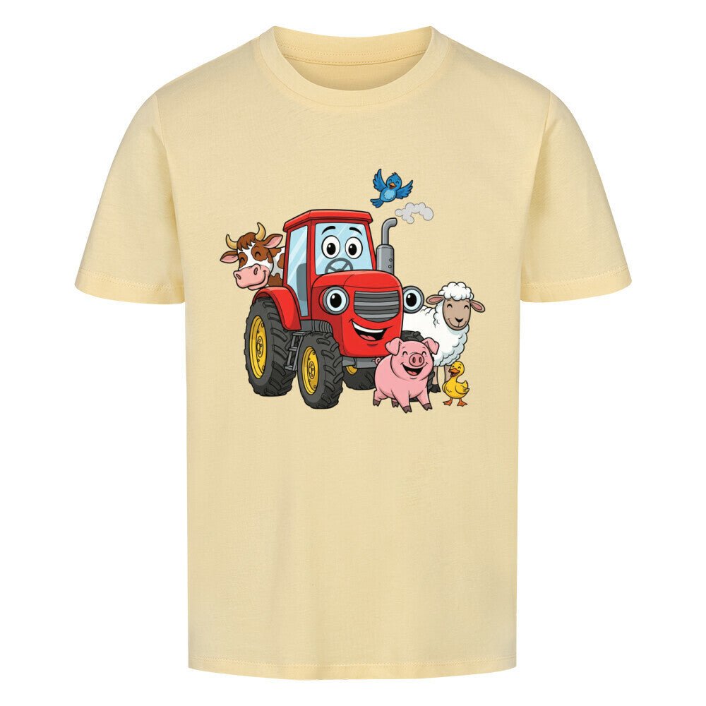 Kinder T-Shirt mit Traktor und Bauernhoftiere Motiv online bestellen kaufen
