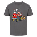 Kinder T-Shirt mit Traktor und fröhlichen Bauernhoftieren Motiv online bestellen kaufen