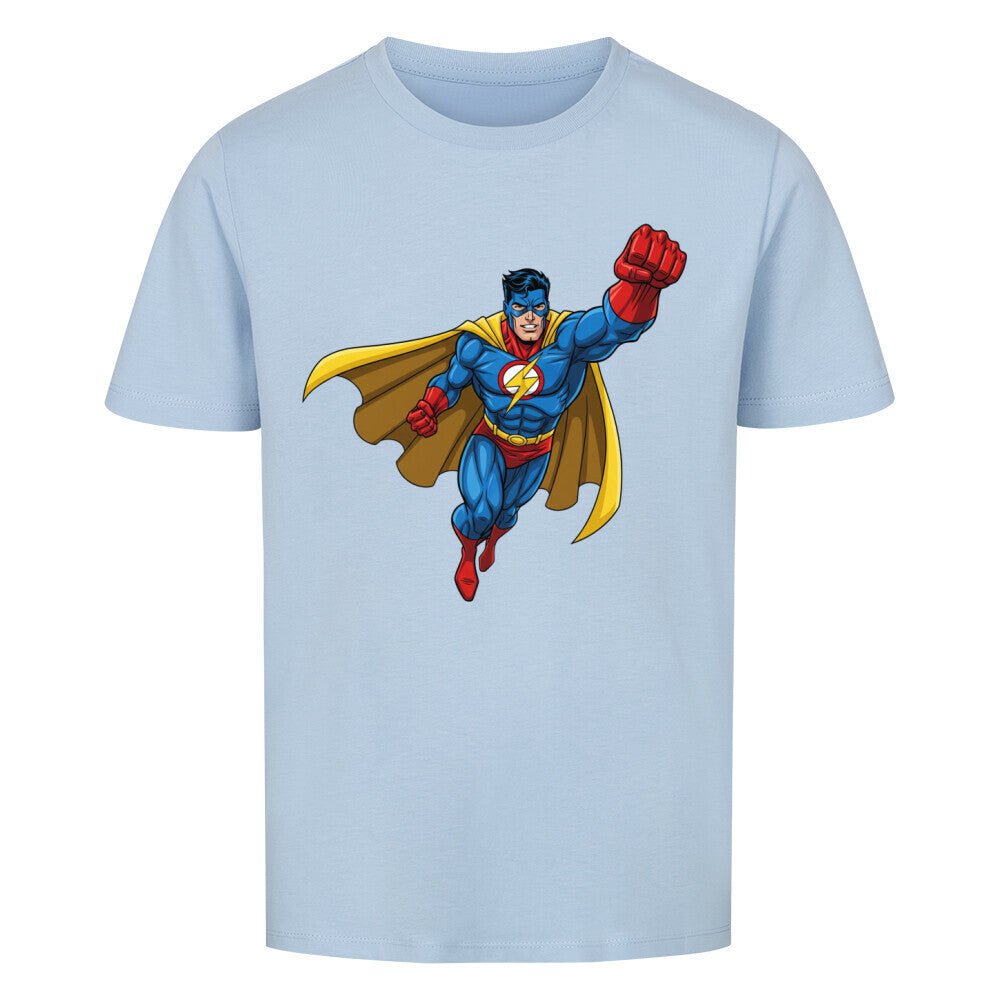 Kinder T-Shirt - Superheld - Bio Baumwolle - KinderMode Shop super angenehm Online Kaufen Bestellen Deutschland