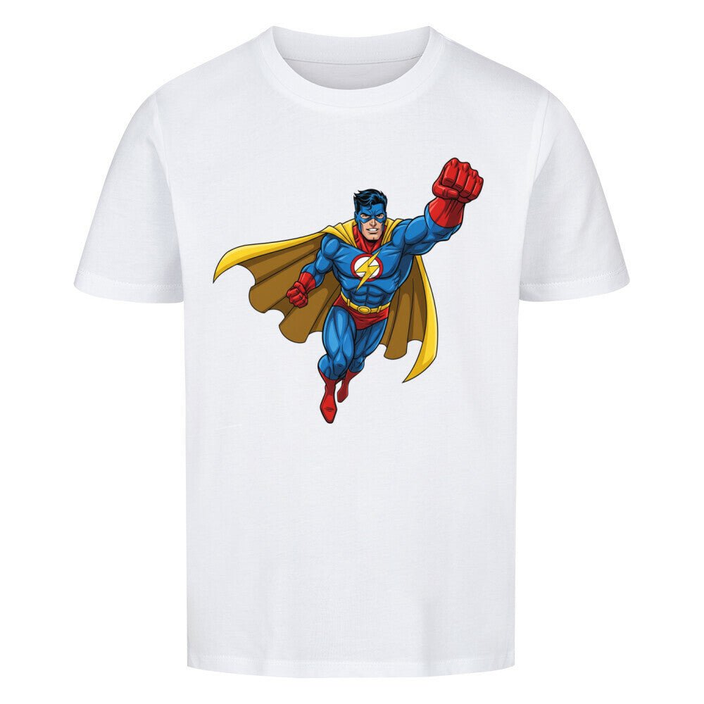 Kinder T-Shirt - Superheld - Bio Baumwolle - KinderMode Shop super angenehm Online Kaufen Bestellen Deutschland