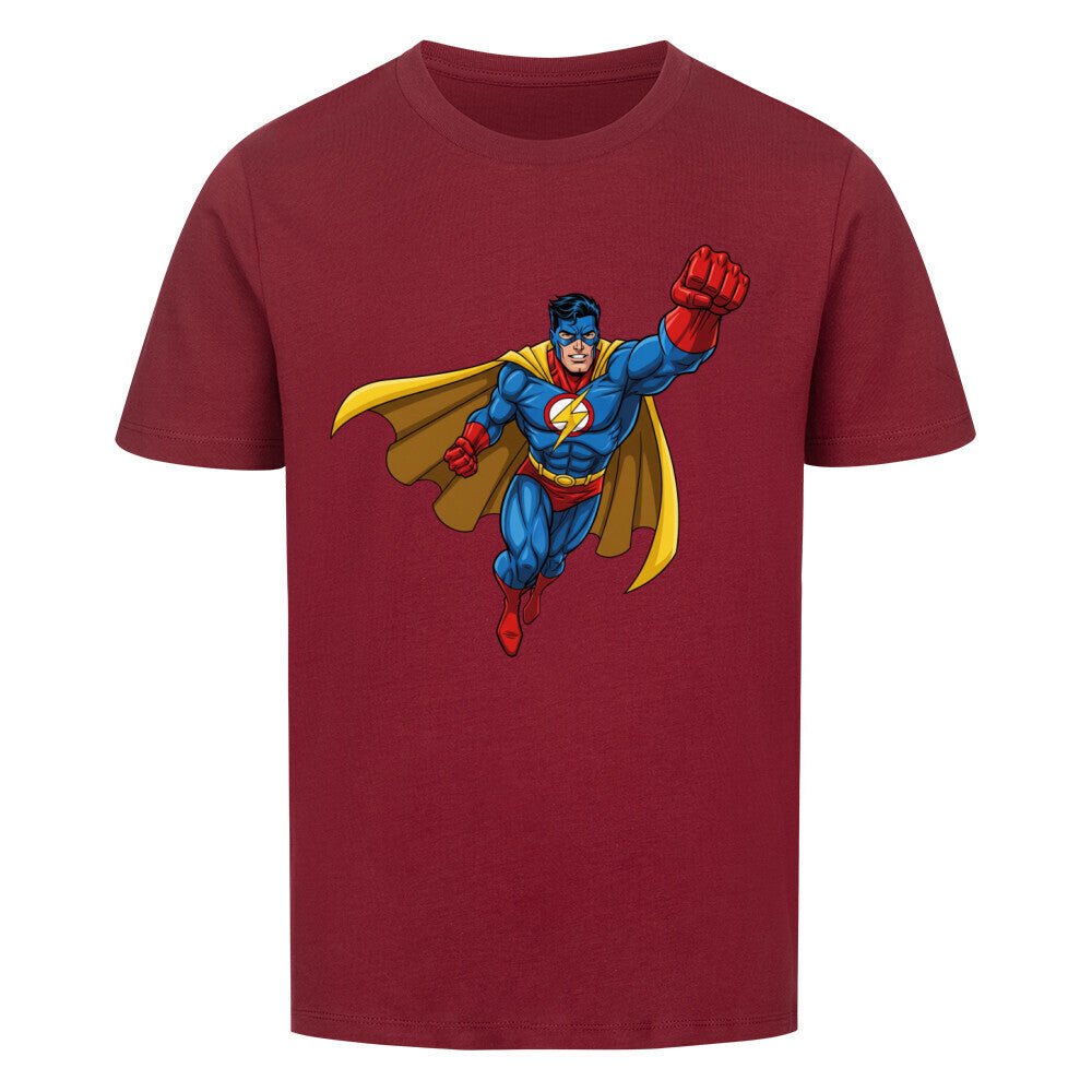 Kinder T-Shirt - Superheld - Bio Baumwolle - KinderMode Shop super angenehm Online Kaufen Bestellen Deutschland