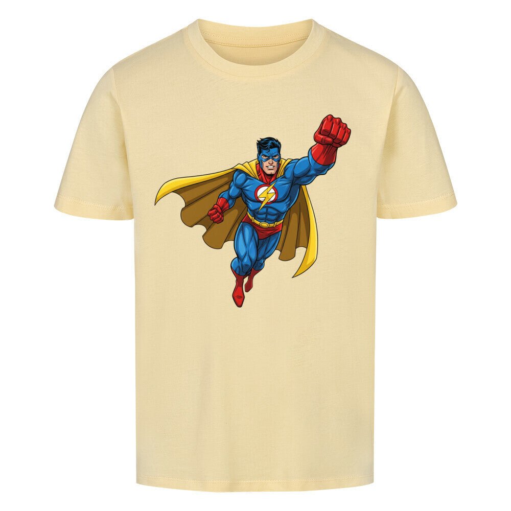 Kinder T-Shirt - Superheld - Bio Baumwolle - KinderMode Shop super angenehm Online Kaufen Bestellen Deutschland