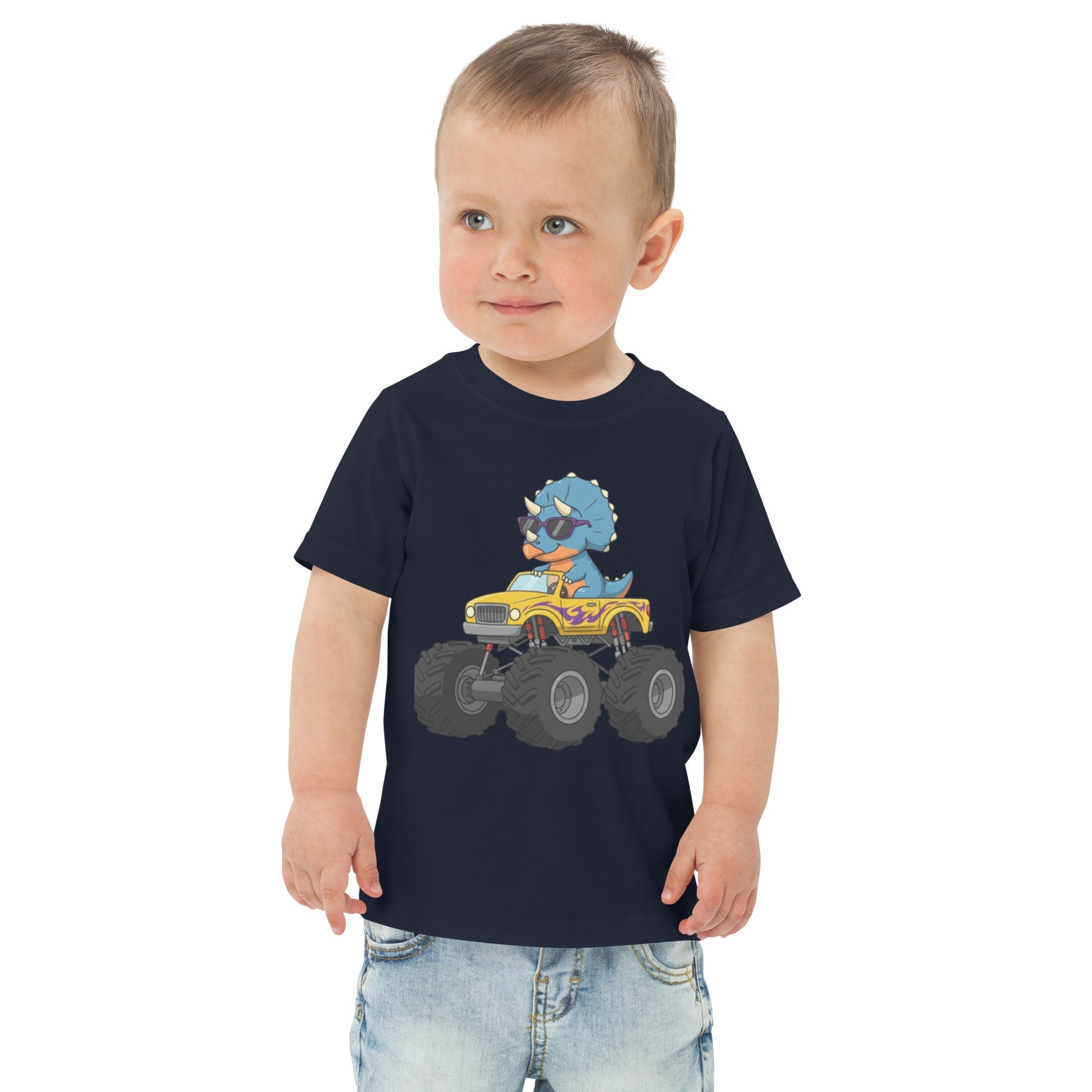 Kinder T-Shirt - Triceratops Dino, Monstertruck - KinderMode Shop super angenehm Online Kaufen Bestellen Deutschland