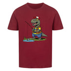 Dino T-Rex beim Angeln - Bio Kinder T-Shirt mit Angel Motiv
dunkel rot