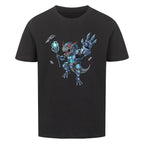 Futuristischer D-REX Dinosaurier Roboter Motiv - Premium Bio Baumwolle Kinder T-Shirt
schwarz