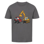 Kindershirt mit Traktor und Bagger Motiv online bestellen kaufen