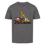 Kindershirt mit Traktor und Bagger Motiv online bestellen kaufen