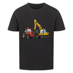 Kindershirt mit Traktor und Bagger Motiv online bestellen kaufen