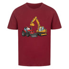 Kindershirt mit Traktor und Bagger Motiv online bestellen kaufen