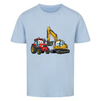 Kindershirt mit Traktor und Bagger Motiv online bestellen kaufen