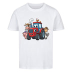 Kindershirt mit Traktor und Bauernhof Tiere Motiv online bestellen kaufen