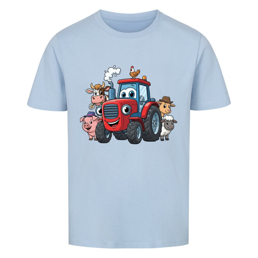 Kindershirt mit Traktor und Bauernhof Tiere Motiv online bestellen kaufen