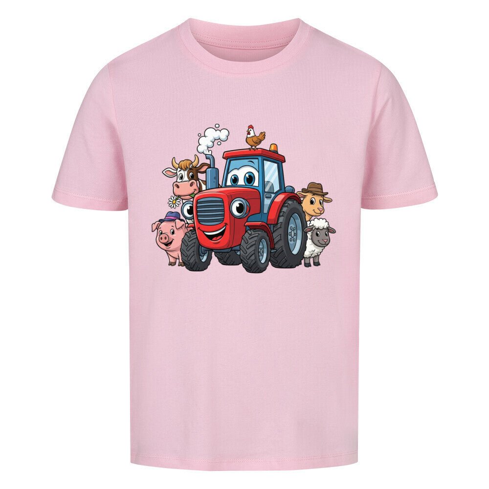 Kindershirt mit Traktor und Bauernhof Tiere Motiv online bestellen kaufen