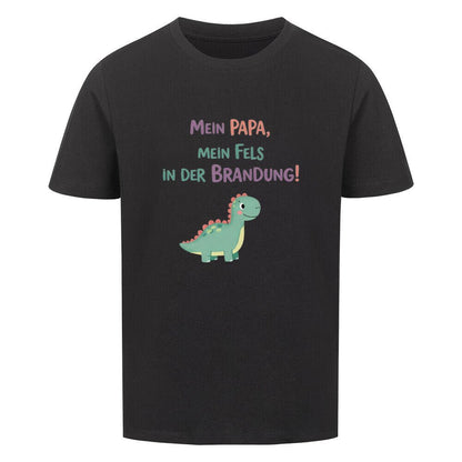 Vatertag Kinder T-Shirt Bio Baumwolle - Papa Fels in der Brandung, Dino - KinderMode Shop super angenehm Online Kaufen Bestellen Deutschland