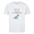 Vatertag Kinder T-Shirt Bio Baumwolle - Papa Fels in der Brandung, Dino online bestellen kaufen