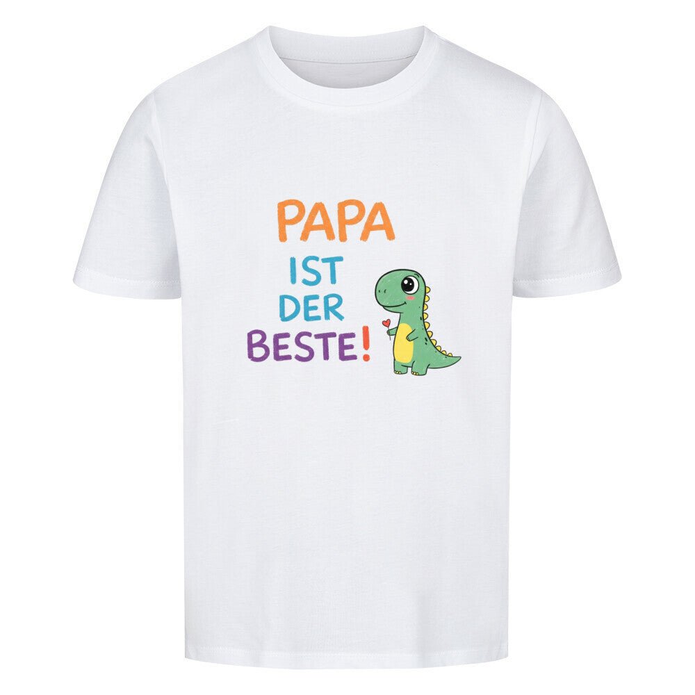 Vatertag Kinder T-Shirt Bio Baumwolle - Papa ist der Beste, Dino - KinderMode Shop super angenehm Online Kaufen Bestellen Deutschland