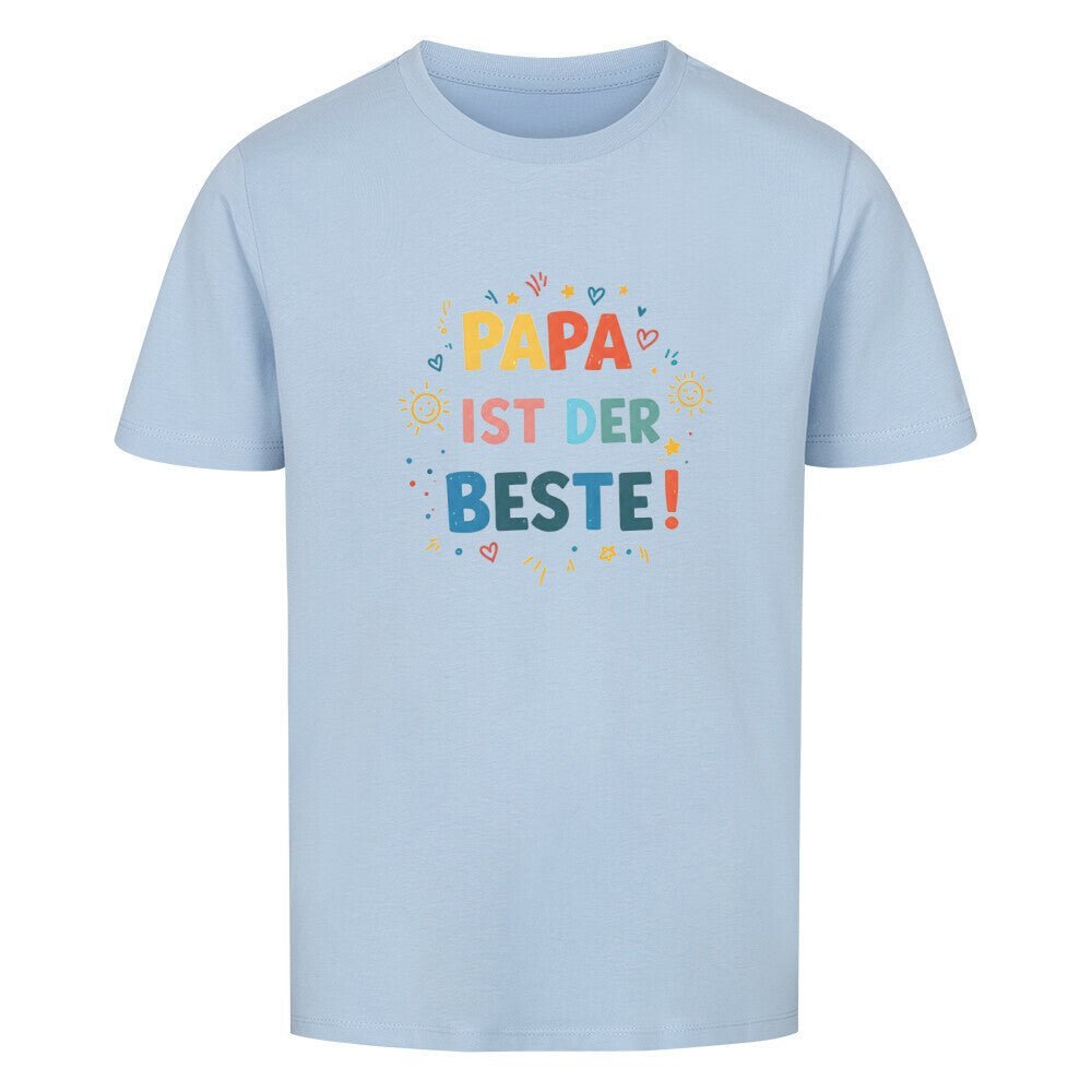 Vatertag Kinder T-Shirt Bio Baumwolle - Papa ist der Beste - KinderMode Shop super angenehm Online Kaufen Bestellen Deutschland