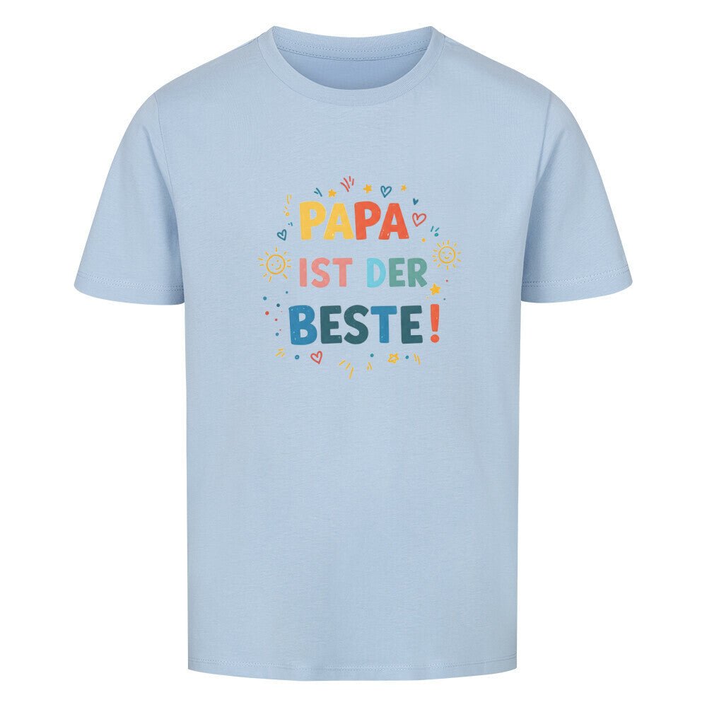 Vatertag Kinder T-Shirt Bio Baumwolle - Papa ist der Beste - KinderMode Shop super angenehm Online Kaufen Bestellen Deutschland