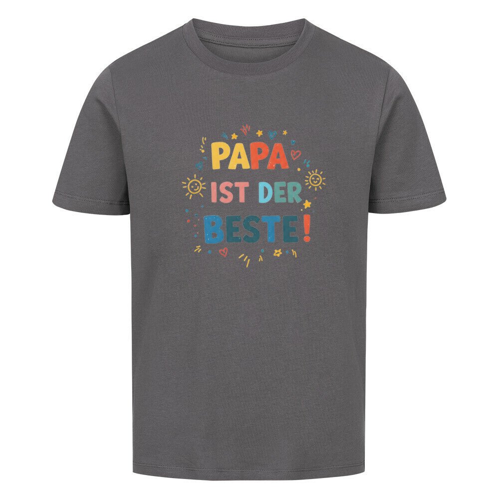 Vatertag Kinder T-Shirt Bio Baumwolle - Papa ist der Beste - KinderMode Shop super angenehm Online Kaufen Bestellen Deutschland