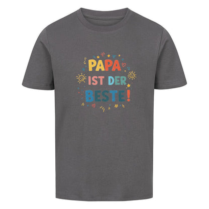 Vatertag Kinder T-Shirt Bio Baumwolle - Papa ist der Beste - KinderMode Shop super angenehm Online Kaufen Bestellen Deutschland