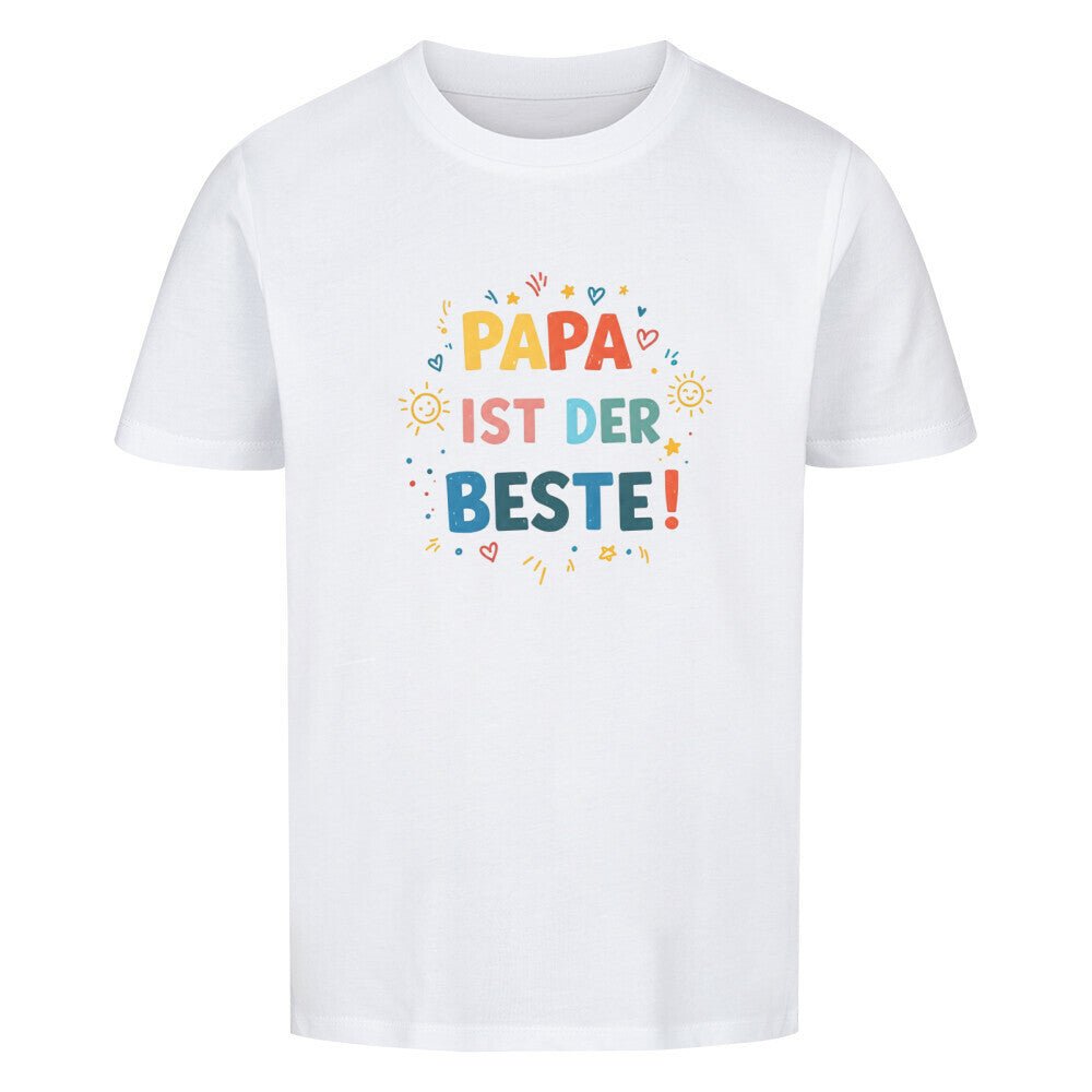 Vatertag Kinder T-Shirt Bio Baumwolle - Papa ist der Beste - KinderMode Shop super angenehm Online Kaufen Bestellen Deutschland