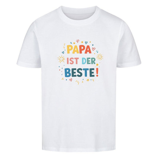 Vatertag Kinder T-Shirt Bio Baumwolle - Papa ist der Beste - KinderMode Shop super angenehm Online Kaufen Bestellen Deutschland