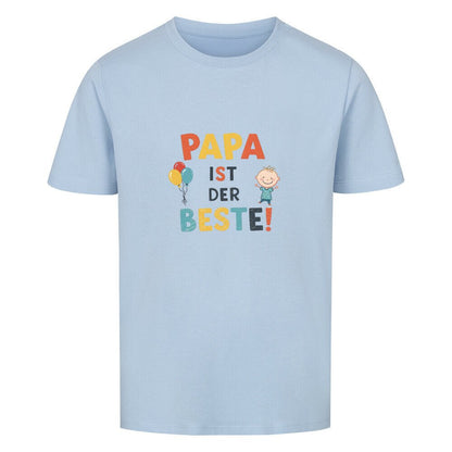 Vatertag Kinder T-Shirt Bio Baumwolle - Papa ist der Beste - KinderMode Shop super angenehm Online Kaufen Bestellen Deutschland