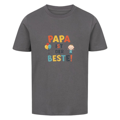 Vatertag Kinder T-Shirt Bio Baumwolle - Papa ist der Beste - KinderMode Shop super angenehm Online Kaufen Bestellen Deutschland