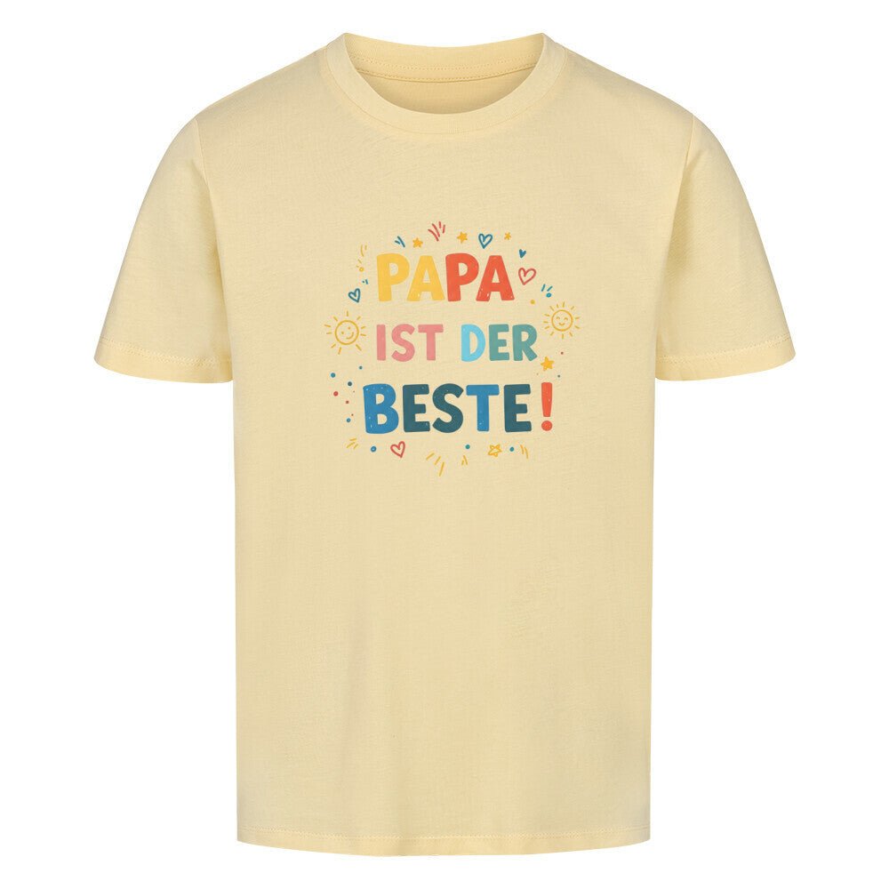 Vatertag Kinder T-Shirt Bio Baumwolle - Papa ist der Beste - KinderMode Shop super angenehm Online Kaufen Bestellen Deutschland