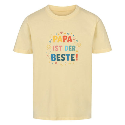 Vatertag Kinder T-Shirt Bio Baumwolle - Papa ist der Beste - KinderMode Shop super angenehm Online Kaufen Bestellen Deutschland