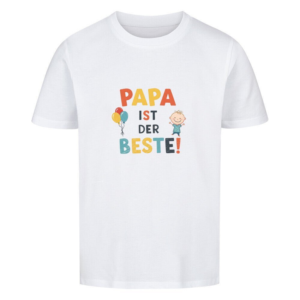 Vatertag Kinder T-Shirt Bio Baumwolle - Papa ist der Beste - KinderMode Shop super angenehm Online Kaufen Bestellen Deutschland