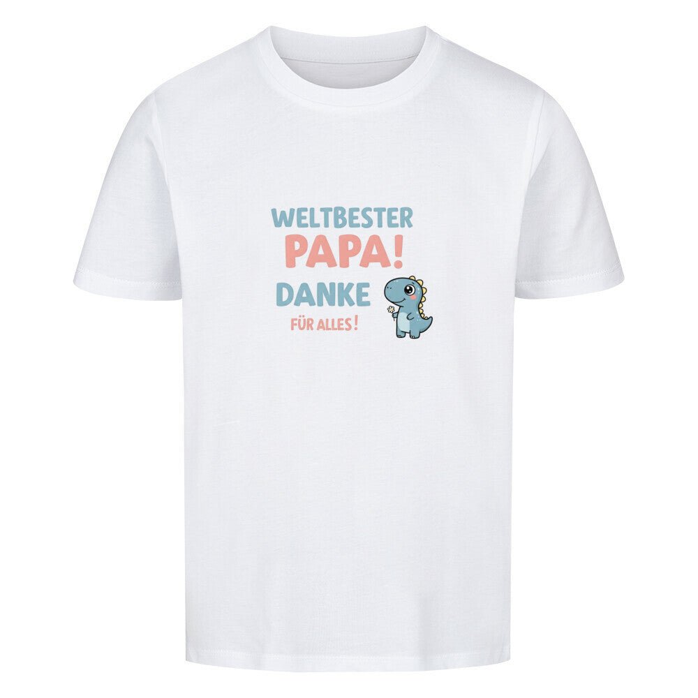 Vatertag Kinder T-Shirt - Weltbester PAPA Danke für alles Dino - KinderMode Shop super angenehm Online Kaufen Bestellen Deutschland