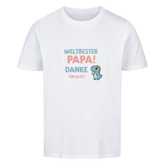 Vatertag Kinder T-Shirt - Weltbester PAPA Danke für alles Dino - KinderMode Shop super angenehm Online Kaufen Bestellen Deutschland