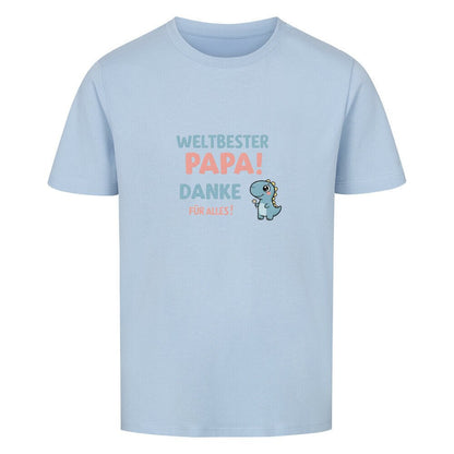 Vatertag Kinder T-Shirt - Weltbester PAPA Danke für alles Dino - KinderMode Shop super angenehm Online Kaufen Bestellen Deutschland