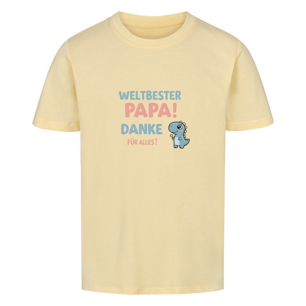 Vatertag Kinder T-Shirt - Weltbester PAPA Danke für alles Dino - KinderMode Shop super angenehm Online Kaufen Bestellen Deutschland