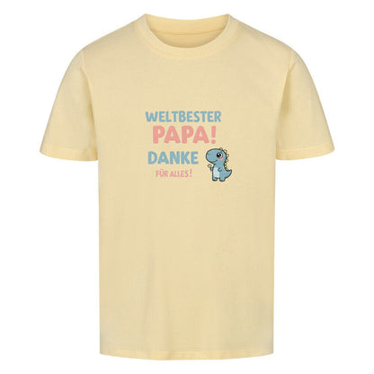 Vatertag Kinder T-Shirt - Weltbester PAPA Danke für alles Dino - KinderMode Shop super angenehm Online Kaufen Bestellen Deutschland