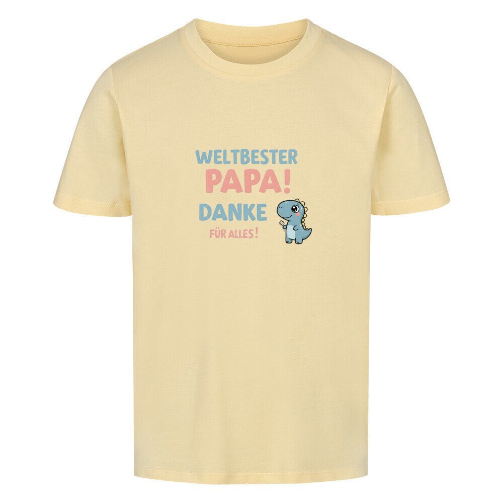 Vatertag Kinder T-Shirt - Weltbester PAPA Danke für alles Dino - KinderMode Shop super angenehm Online Kaufen Bestellen Deutschland