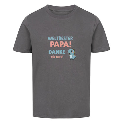 Vatertag Kinder T-Shirt - Weltbester PAPA Danke für alles Dino - KinderMode Shop super angenehm Online Kaufen Bestellen Deutschland